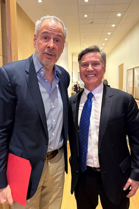 Dan esty standing with André Correa do Lago